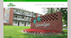 Desktop Screenshot of greenlynapartments.com